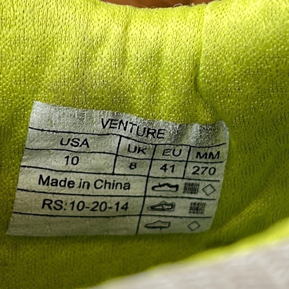 Vionic Venture Walking Sneakers Orthotic Comfort Shoes Silver & Chartreuse Sz 10 - Picture 3 of 12